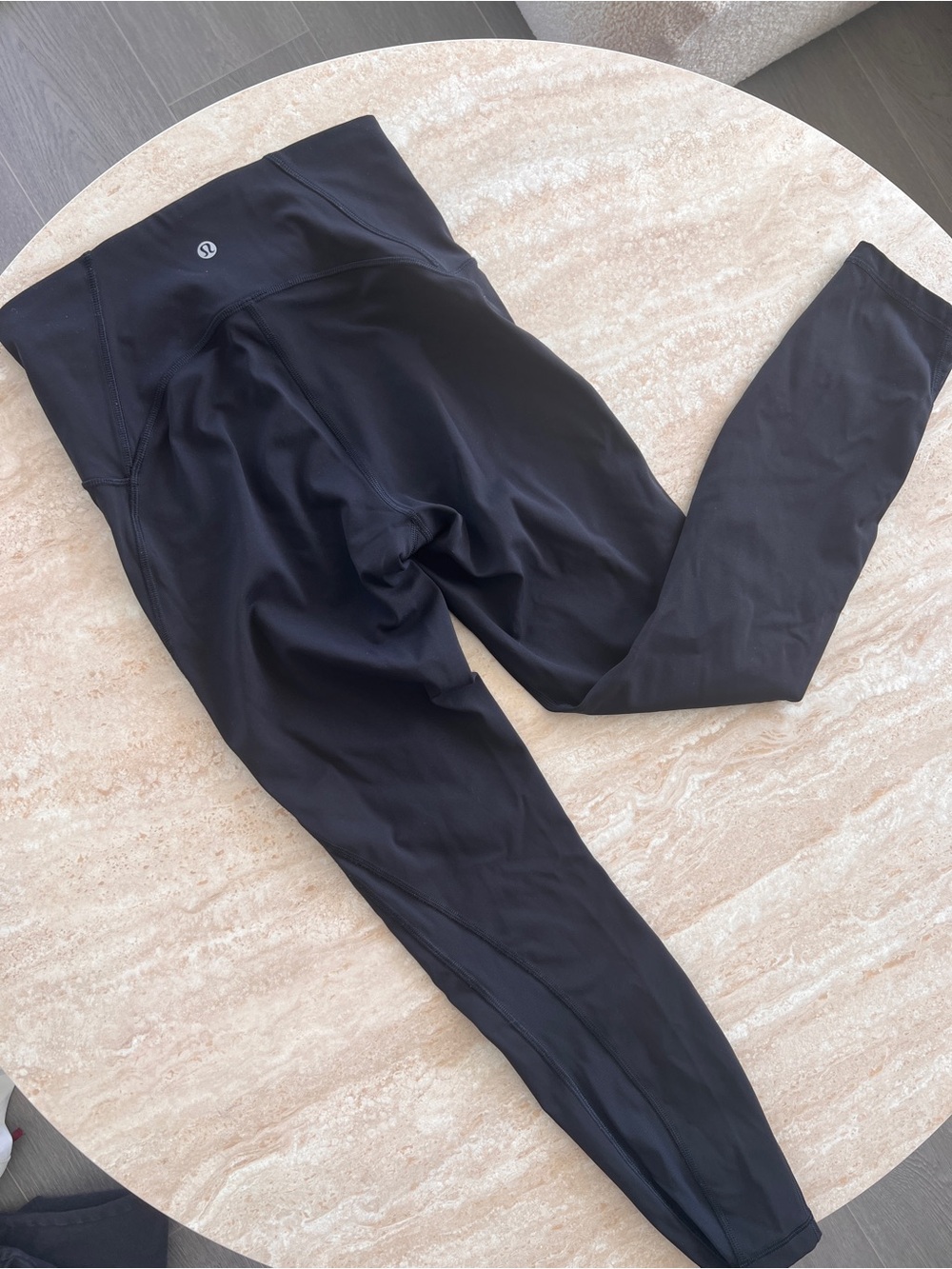 Lululemon Wunder Train Mesh Panel 25” black leggings